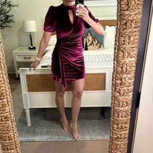 Parker velvet mini dress